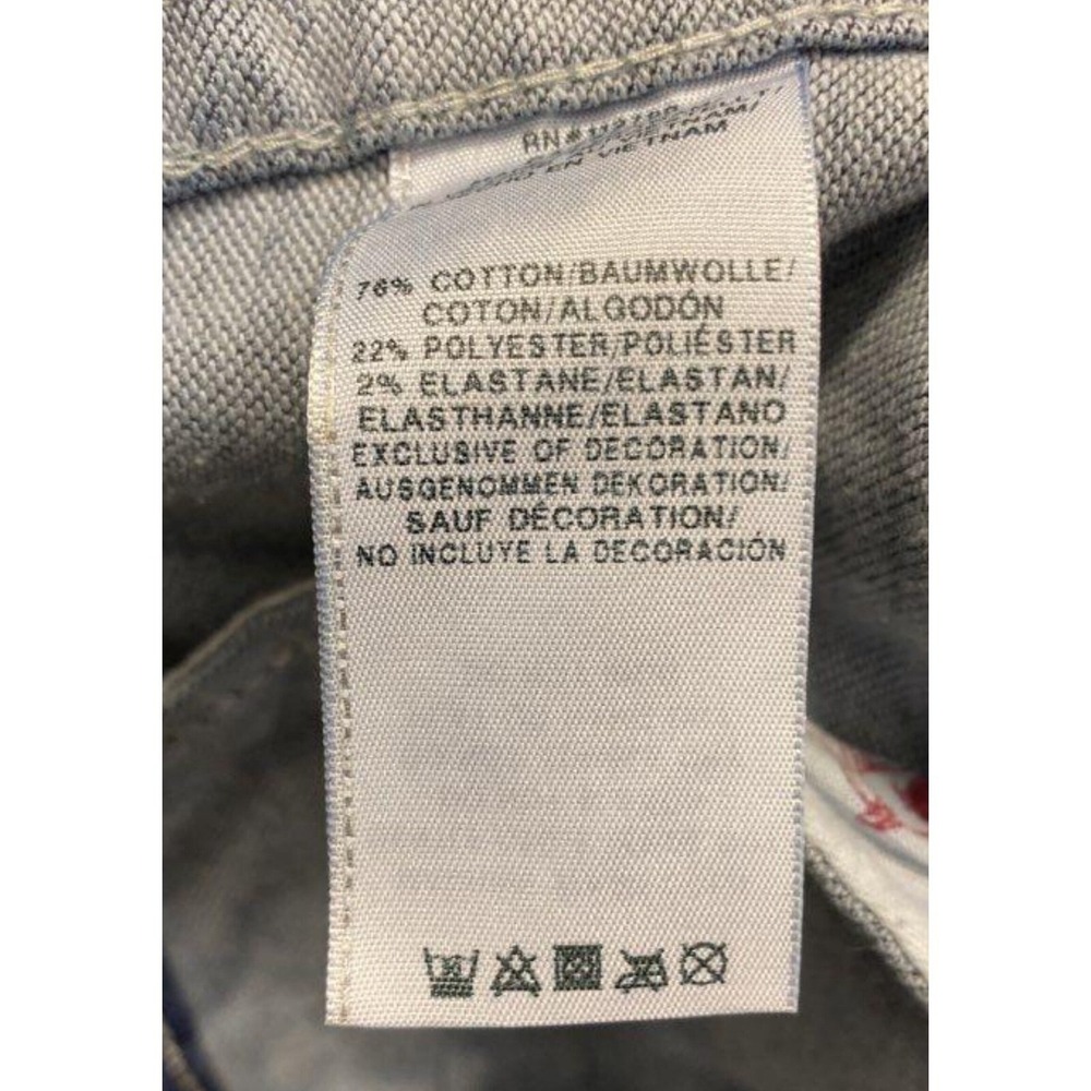 True Religion Denim Trucker Jacket Men's XL Dark Wash Button Front Striped Cuffs - Picture 6 of 9